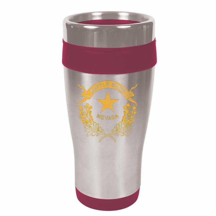 STATE OF NEVADA FLAG LAS VEGAS RENO LAKE TAHOE CARSON 16oz Travel Tumbler