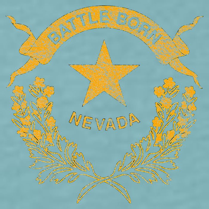 STATE OF NEVADA FLAG LAS VEGAS RENO LAKE TAHOE CARSON Sueded Cloud Jersey T-Shirt