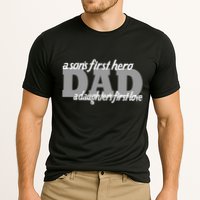 Son's First Hero Daughter's First Love Dad Cooling Performance Crew T-Shirt