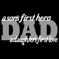 Son's First Hero Daughter's First Love Dad Youth Performance Sprint T-Shirt