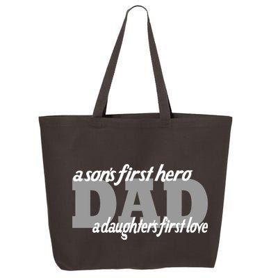 Son's First Hero Daughter's First Love Dad 25L Jumbo Tote