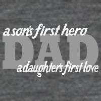 Son's First Hero Daughter's First Love Dad Baby Bodysuit