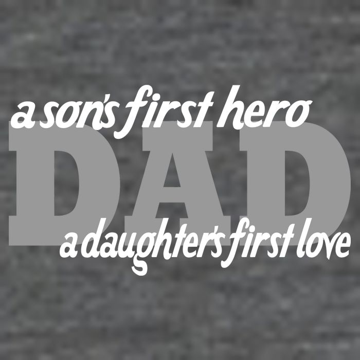 Son's First Hero Daughter's First Love Dad Baby Bodysuit