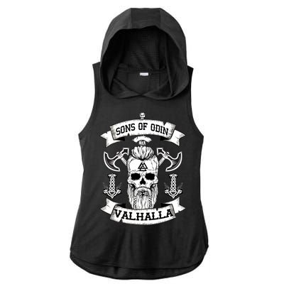 Sons Of Odin Valhalla  Ladies PosiCharge Tri-Blend Wicking Draft Hoodie Tank