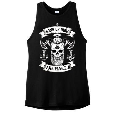 Sons Of Odin Valhalla  Ladies PosiCharge Tri-Blend Wicking Tank