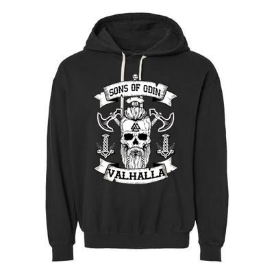 Sons Of Odin Valhalla  Garment-Dyed Fleece Hoodie