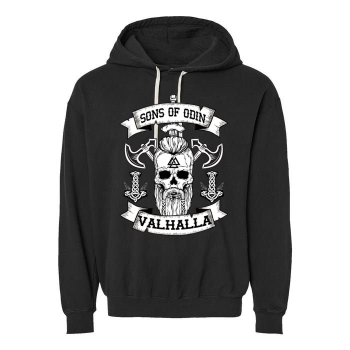 Sons Of Odin Valhalla  Garment-Dyed Fleece Hoodie
