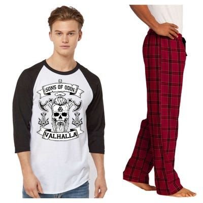 Sons Of Odin Valhalla  Raglan Sleeve Pajama Set