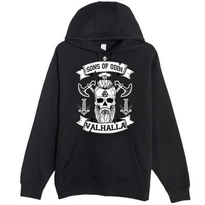 Sons Of Odin Valhalla  Premium Pullover Hoodie