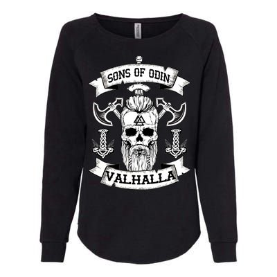 Sons Of Odin Valhalla  Womens California Wash Sweatshirt