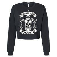 Sons Of Odin Valhalla  Cropped Pullover Crew