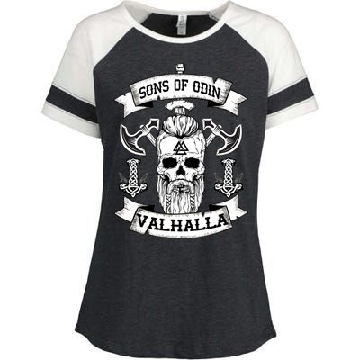 Sons Of Odin Valhalla  Enza Ladies Jersey Colorblock Tee