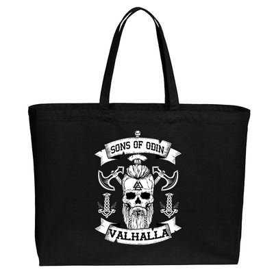 Sons Of Odin Valhalla  Cotton Canvas Jumbo Tote