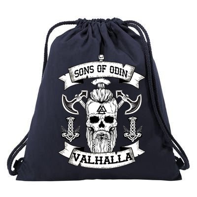 Sons Of Odin Valhalla  Drawstring Bag