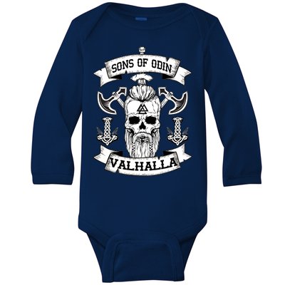 Sons Of Odin Valhalla  Baby Long Sleeve Bodysuit