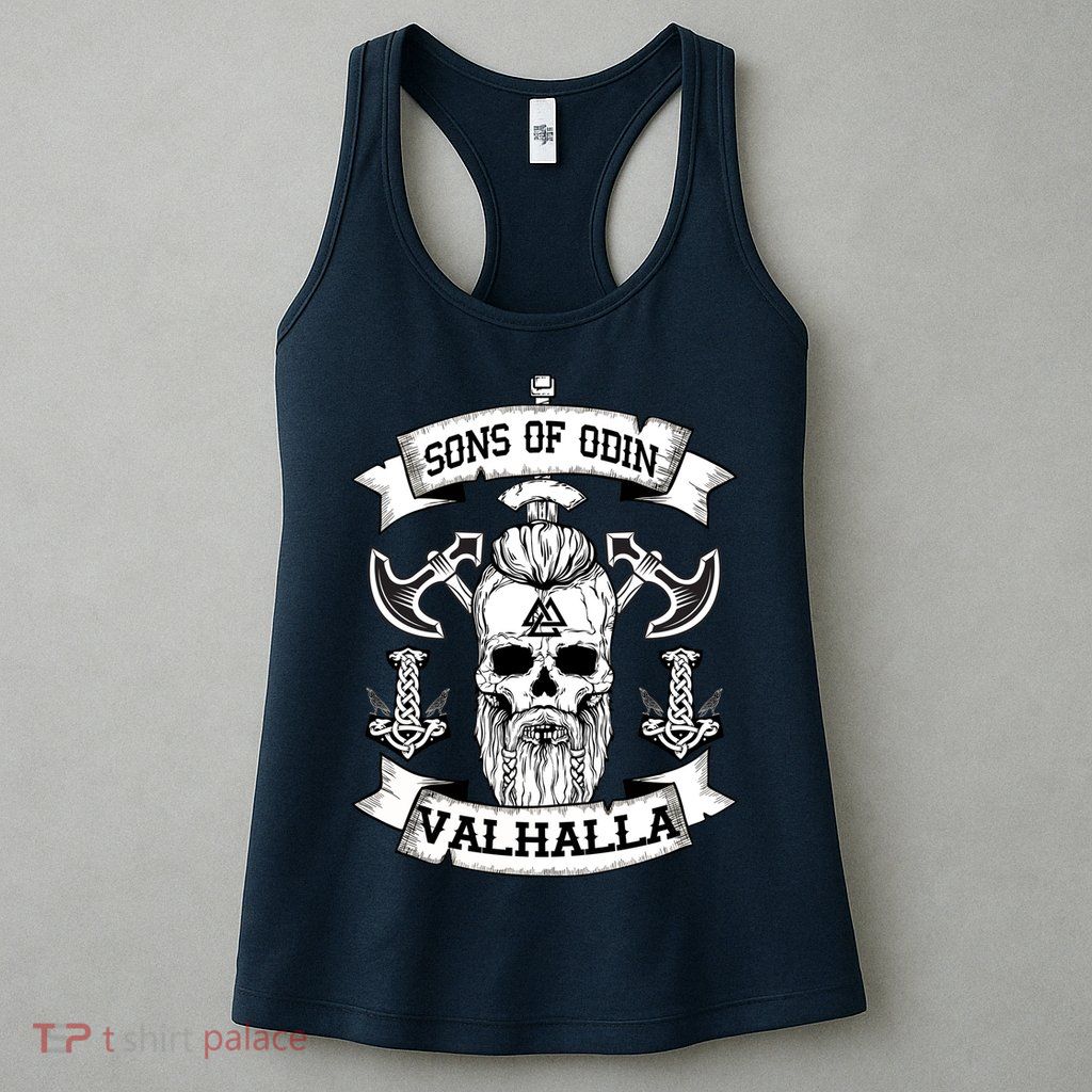 Sons Of Odin Valhalla  Womens Tank Top