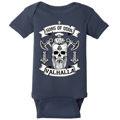 Sons Of Odin Valhalla  Baby Bodysuit