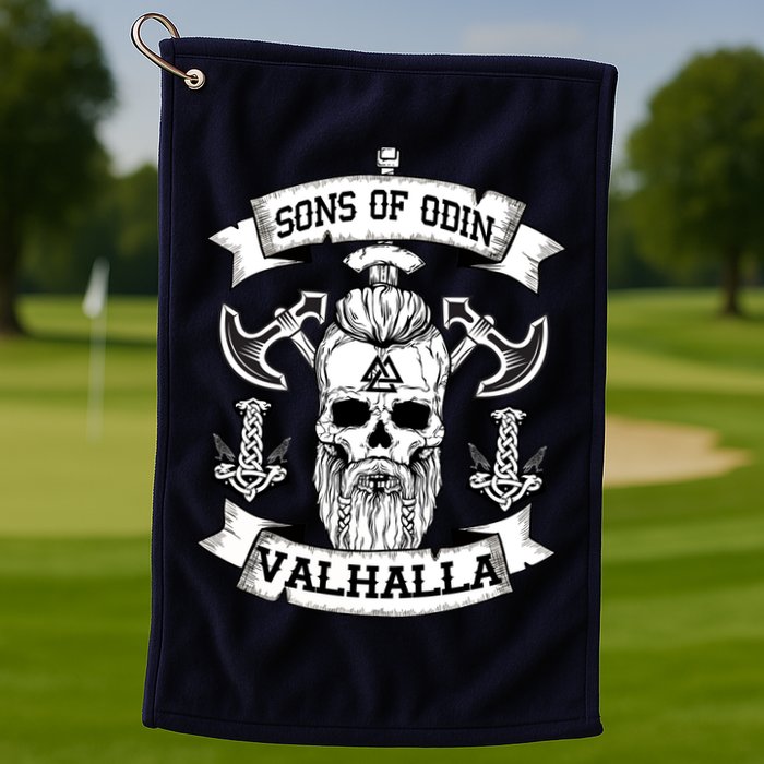 Sons Of Odin Valhalla  Golf Towel