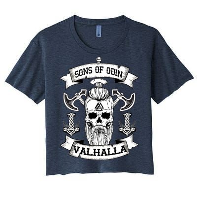 Sons Of Odin Valhalla  Women's Crop Top Tee