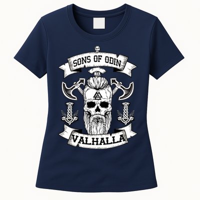 Sons Of Odin Valhalla  Womens T-Shirt