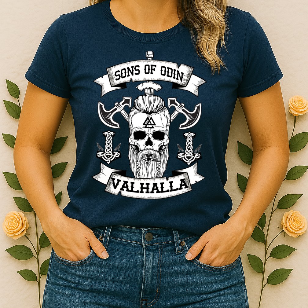 Sons Of Odin Valhalla  Womens T-Shirt