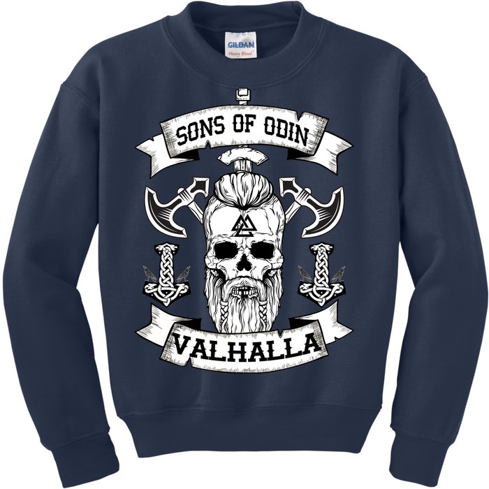 Sons Of Odin Valhalla  Kids Sweatshirt