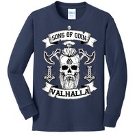 Sons Of Odin Valhalla  Kids Long Sleeve Shirt