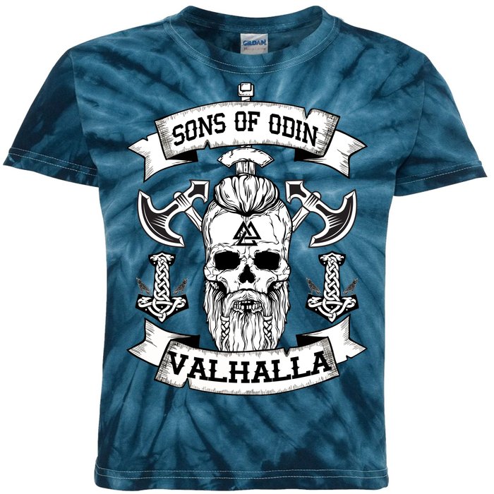 Sons Of Odin Valhalla  Kids Tie-Dye T-Shirt