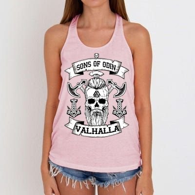 Sons Of Odin Valhalla  Women's Knotted Racerback Tank