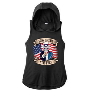 Sons Of Sam Stay Free Ladies PosiCharge Tri-Blend Wicking Draft Hoodie Tank