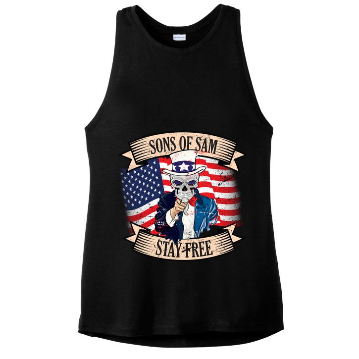 Sons Of Sam Stay Free Ladies PosiCharge Tri-Blend Wicking Tank