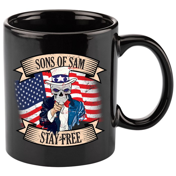 Sons Of Sam Stay Free 11oz C Handle Ceramic Mug