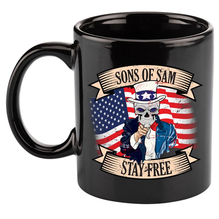 Sons Of Sam Stay Free 11oz C Handle Ceramic Mug