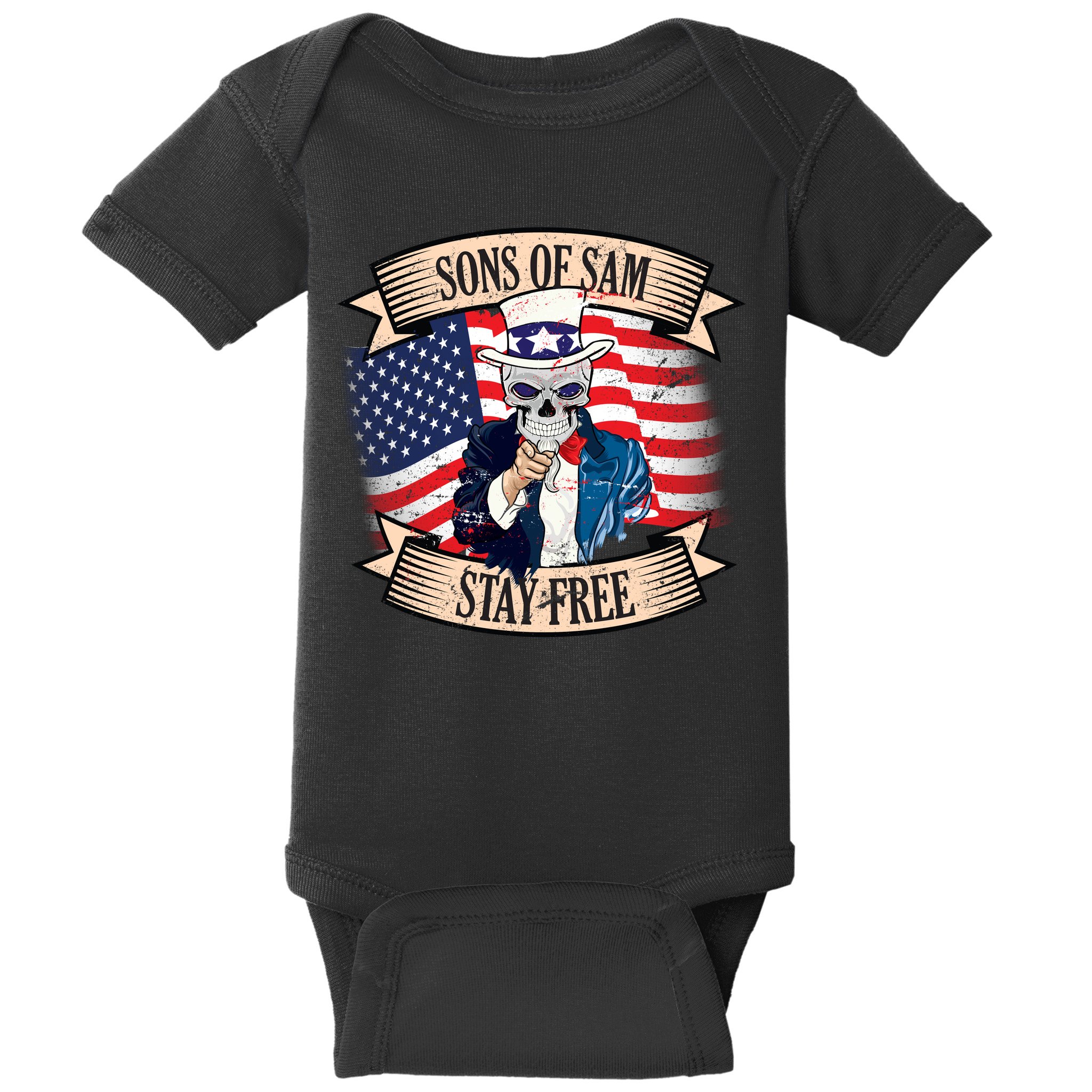 Sons Of Sam Stay Free Baby Bodysuit