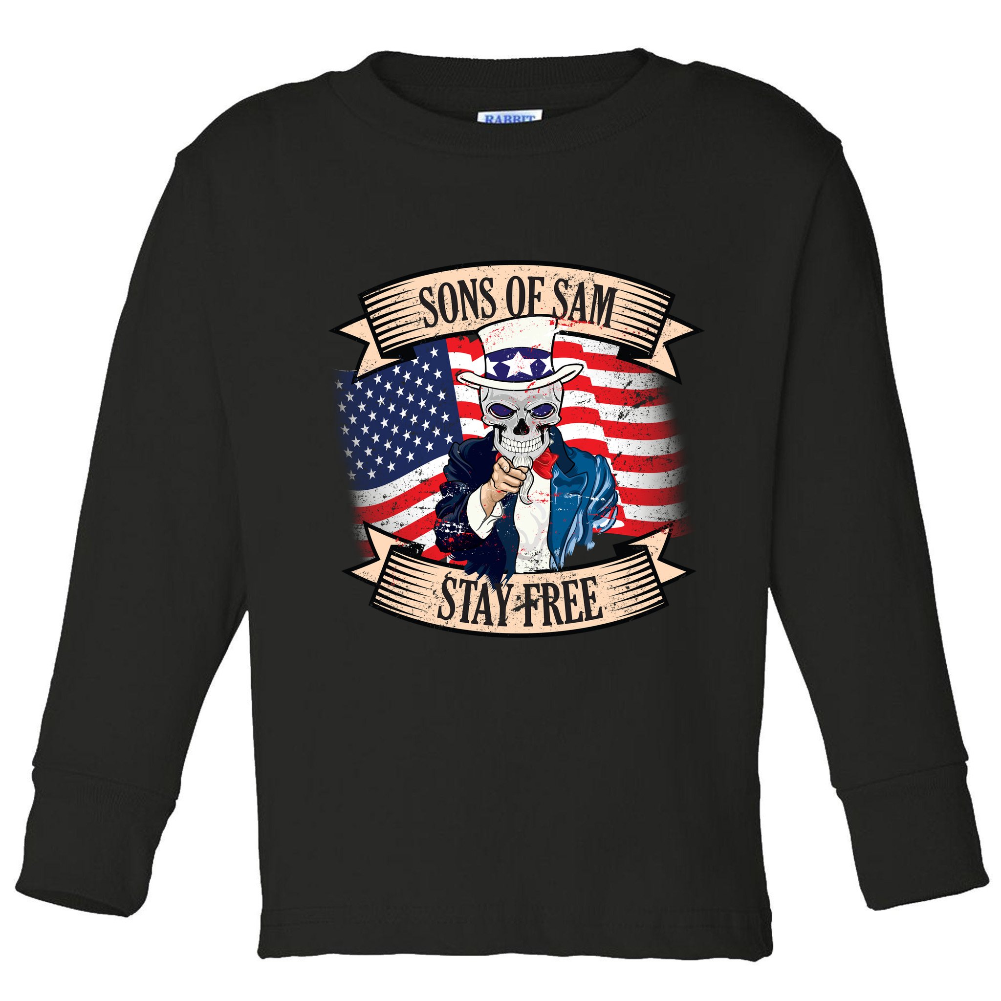 Sons Of Sam Stay Free Toddler Long Sleeve Shirt