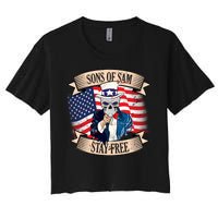 Sons Of Sam Stay Free Women's Crop Top Tee