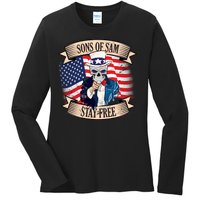 Sons Of Sam Stay Free Ladies Long Sleeve Shirt