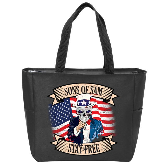 Sons Of Sam Stay Free Zip Tote Bag