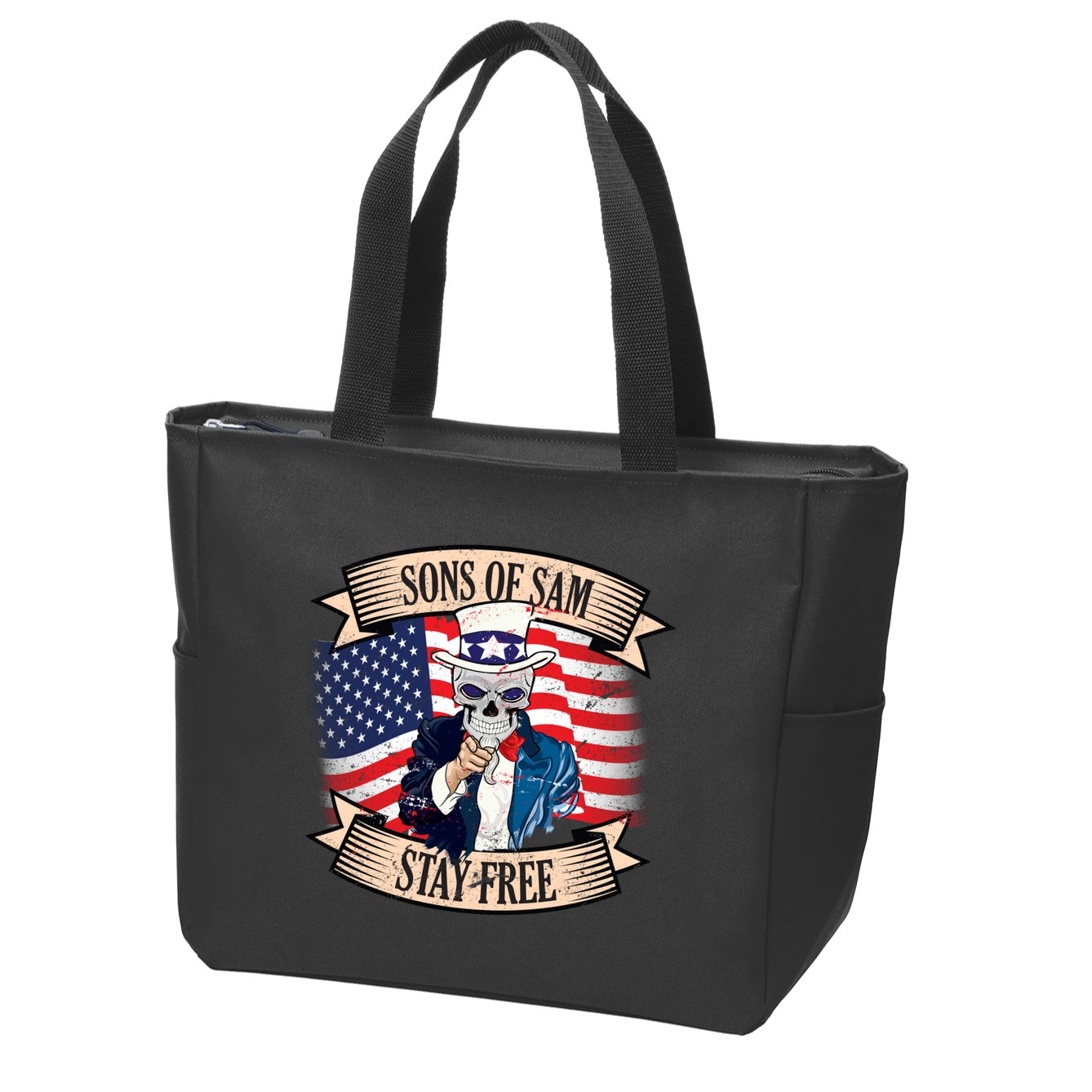 Sons Of Sam Stay Free Zip Tote Bag