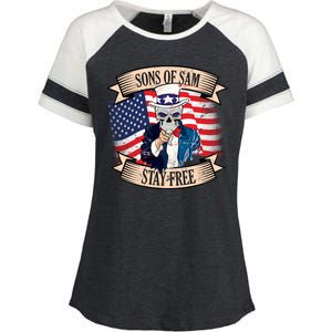 Sons Of Sam Stay Free Enza Ladies Jersey Colorblock Tee