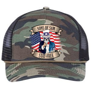 Sons Of Sam Stay Free Retro Rope Trucker Hat Cap