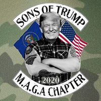 Sons of Trump 2020 MAGA Chapter Legacy Tie Dye Trucker Hat