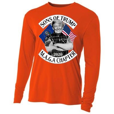 Sons of Trump 2020 MAGA Chapter Cooling Performance Long Sleeve Crew