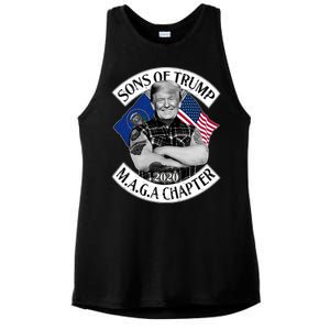 Sons of Trump 2020 MAGA Chapter Ladies PosiCharge Tri-Blend Wicking Tank