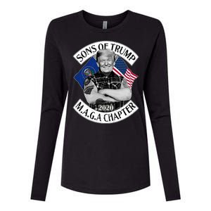 Sons of Trump 2020 MAGA Chapter Womens Cotton Relaxed Long Sleeve T-Shirt