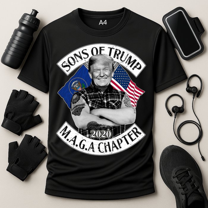 Sons of Trump 2020 MAGA Chapter Cooling Performance Crew T-Shirt