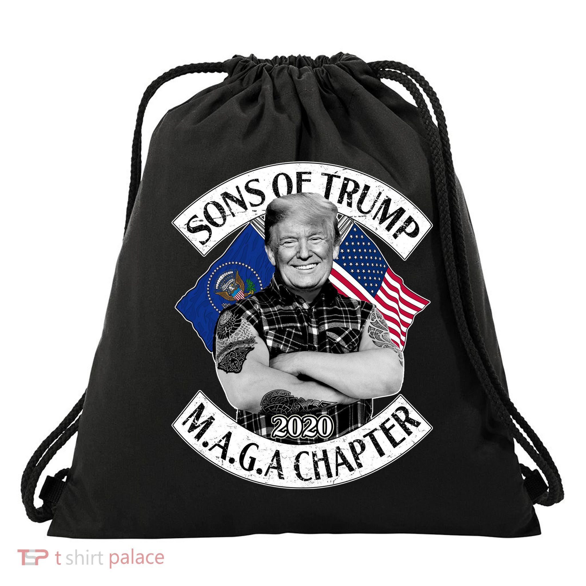 Sons of Trump 2020 MAGA Chapter Drawstring Bag