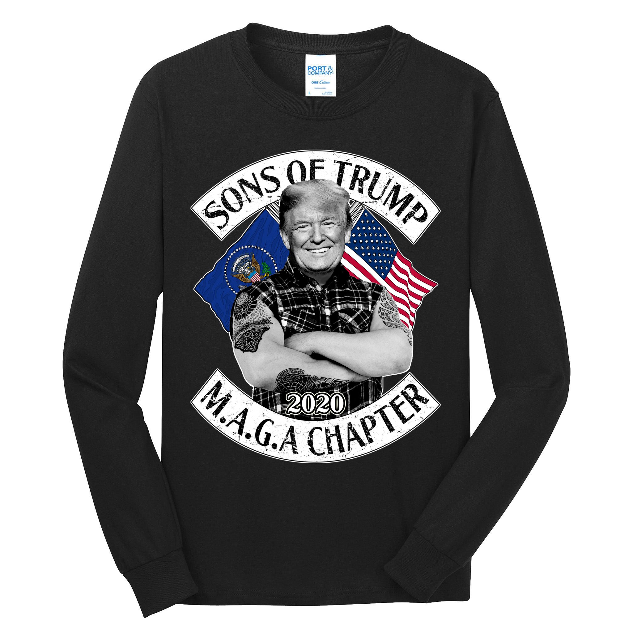 Sons of Trump 2020 MAGA Chapter Tall Long Sleeve T-Shirt