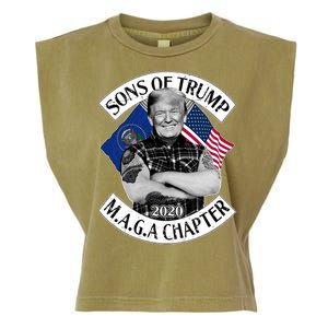 Sons of Trump 2020 MAGA Chapter Garment-Dyed Women's Muscle Tee