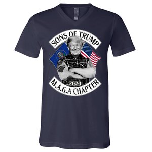 Sons of Trump 2020 MAGA Chapter V-Neck T-Shirt